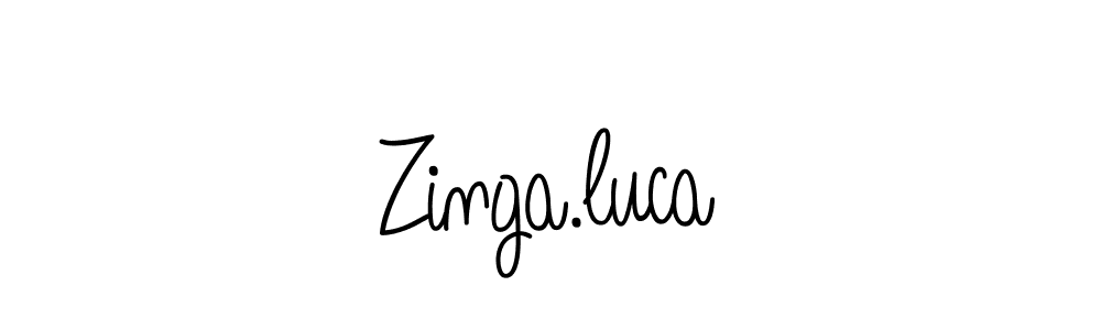 Also we have Zinga.luca name is the best signature style. Create professional handwritten signature collection using Angelique-Rose-font-FFP autograph style. Zinga.luca signature style 5 images and pictures png