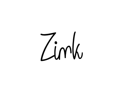 Design your own signature with our free online signature maker. With this signature software, you can create a handwritten (Angelique-Rose-font-FFP) signature for name Zink. Zink signature style 5 images and pictures png