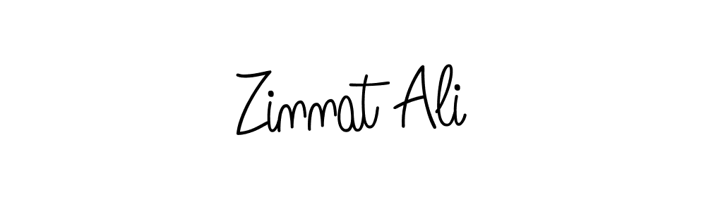 How to make Zinnat Ali name signature. Use Angelique-Rose-font-FFP style for creating short signs online. This is the latest handwritten sign. Zinnat Ali signature style 5 images and pictures png
