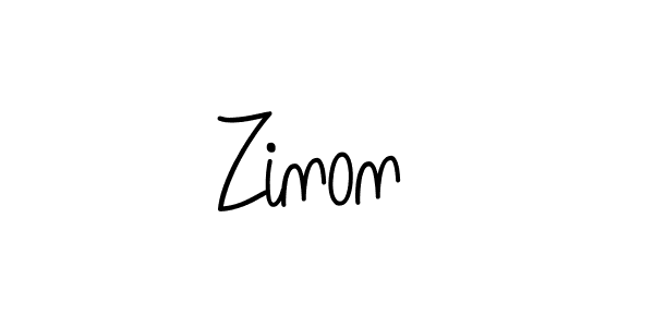 Design your own signature with our free online signature maker. With this signature software, you can create a handwritten (Angelique-Rose-font-FFP) signature for name Zinon . Zinon  signature style 5 images and pictures png