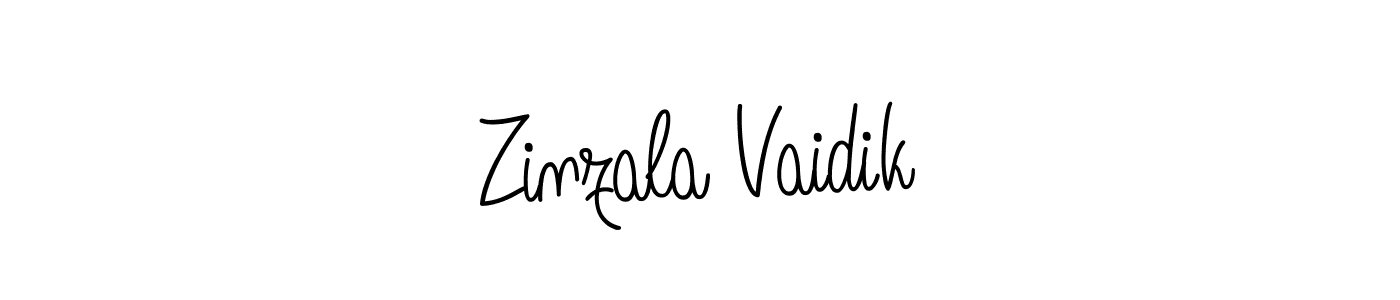 How to make Zinzala Vaidik signature? Angelique-Rose-font-FFP is a professional autograph style. Create handwritten signature for Zinzala Vaidik name. Zinzala Vaidik signature style 5 images and pictures png