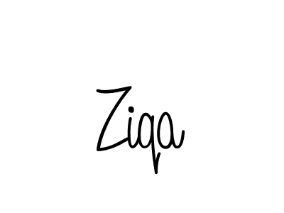 How to make Ziqa name signature. Use Angelique-Rose-font-FFP style for creating short signs online. This is the latest handwritten sign. Ziqa signature style 5 images and pictures png
