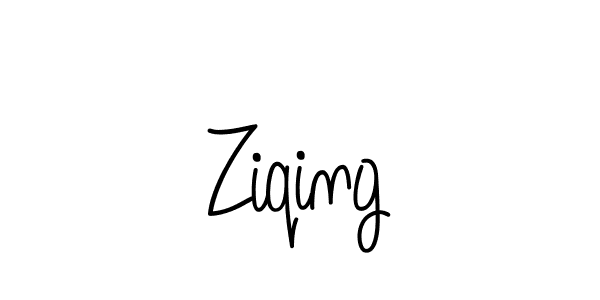 Create a beautiful signature design for name Ziqing. With this signature (Angelique-Rose-font-FFP) fonts, you can make a handwritten signature for free. Ziqing signature style 5 images and pictures png