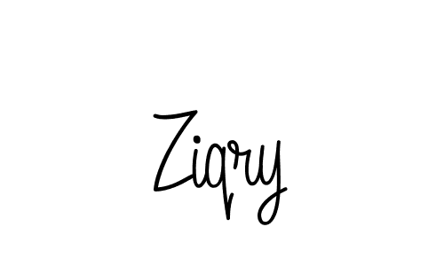 How to make Ziqry signature? Angelique-Rose-font-FFP is a professional autograph style. Create handwritten signature for Ziqry name. Ziqry signature style 5 images and pictures png
