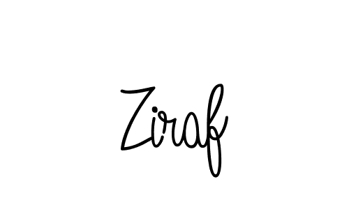 Create a beautiful signature design for name Ziraf. With this signature (Angelique-Rose-font-FFP) fonts, you can make a handwritten signature for free. Ziraf signature style 5 images and pictures png