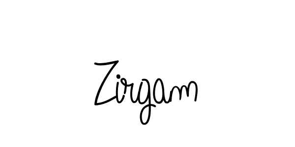 Make a beautiful signature design for name Zirgam. With this signature (Angelique-Rose-font-FFP) style, you can create a handwritten signature for free. Zirgam signature style 5 images and pictures png