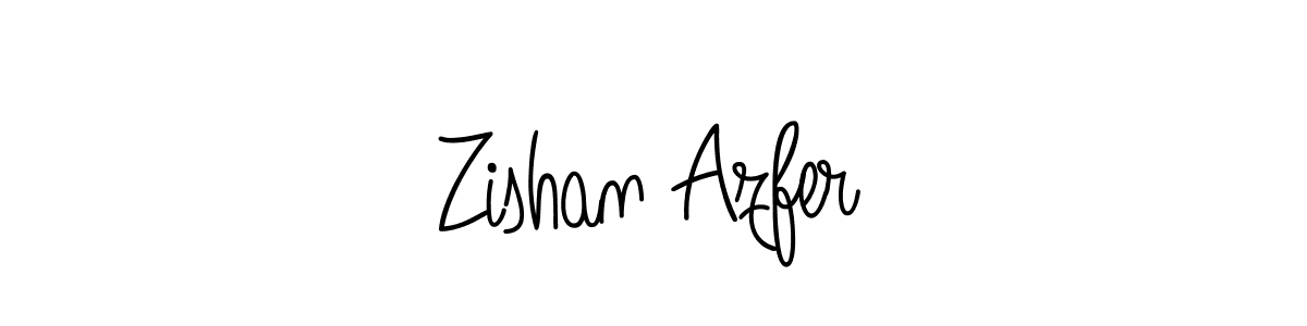 Make a beautiful signature design for name Zishan Azfer. With this signature (Angelique-Rose-font-FFP) style, you can create a handwritten signature for free. Zishan Azfer signature style 5 images and pictures png