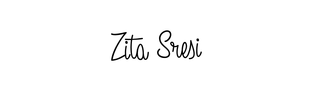 Design your own signature with our free online signature maker. With this signature software, you can create a handwritten (Angelique-Rose-font-FFP) signature for name Zita Sresi. Zita Sresi signature style 5 images and pictures png