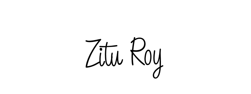 How to make Zitu Roy signature? Angelique-Rose-font-FFP is a professional autograph style. Create handwritten signature for Zitu Roy name. Zitu Roy signature style 5 images and pictures png