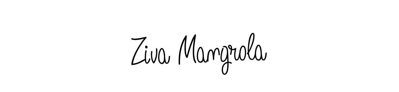 You can use this online signature creator to create a handwritten signature for the name Ziva Mangrola. This is the best online autograph maker. Ziva Mangrola signature style 5 images and pictures png