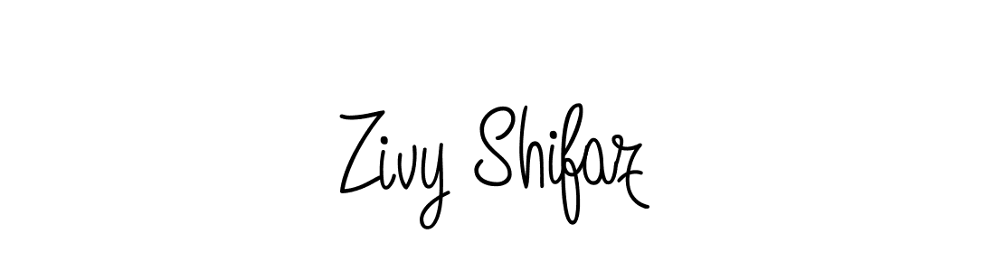 Make a beautiful signature design for name Zivy Shifaz. With this signature (Angelique-Rose-font-FFP) style, you can create a handwritten signature for free. Zivy Shifaz signature style 5 images and pictures png