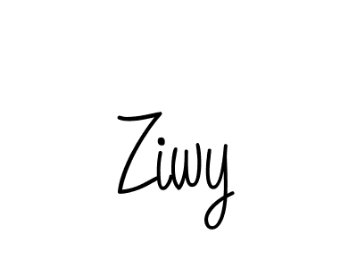 Make a beautiful signature design for name Ziwy. With this signature (Angelique-Rose-font-FFP) style, you can create a handwritten signature for free. Ziwy signature style 5 images and pictures png