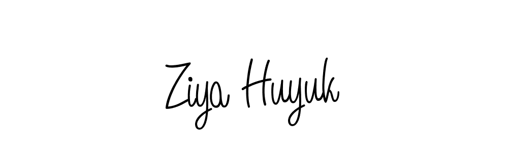 Design your own signature with our free online signature maker. With this signature software, you can create a handwritten (Angelique-Rose-font-FFP) signature for name Ziya Huyuk. Ziya Huyuk signature style 5 images and pictures png