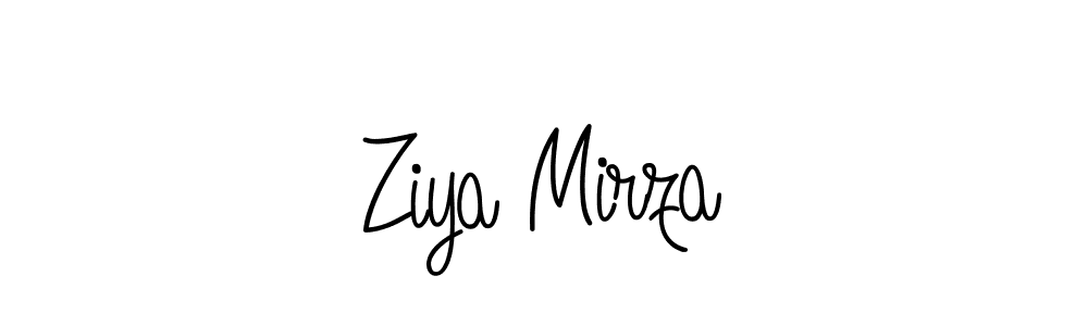 Also we have Ziya Mirza name is the best signature style. Create professional handwritten signature collection using Angelique-Rose-font-FFP autograph style. Ziya Mirza signature style 5 images and pictures png
