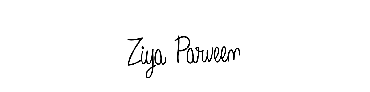 How to make Ziya Parveen signature? Angelique-Rose-font-FFP is a professional autograph style. Create handwritten signature for Ziya Parveen name. Ziya Parveen signature style 5 images and pictures png