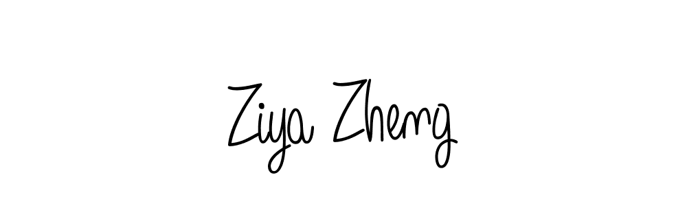 if you are searching for the best signature style for your name Ziya Zheng. so please give up your signature search. here we have designed multiple signature styles  using Angelique-Rose-font-FFP. Ziya Zheng signature style 5 images and pictures png