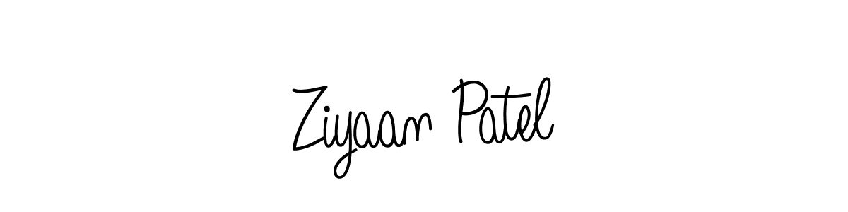 Ziyaan Patel stylish signature style. Best Handwritten Sign (Angelique-Rose-font-FFP) for my name. Handwritten Signature Collection Ideas for my name Ziyaan Patel. Ziyaan Patel signature style 5 images and pictures png