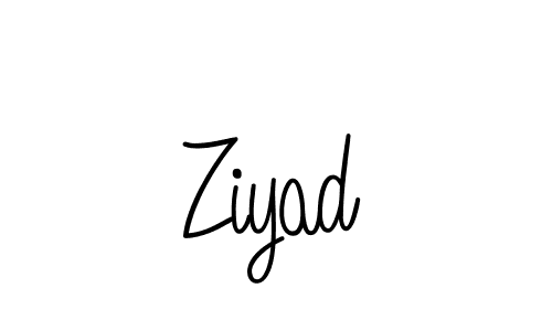 Use a signature maker to create a handwritten signature online. With this signature software, you can design (Angelique-Rose-font-FFP) your own signature for name Ziyad. Ziyad signature style 5 images and pictures png