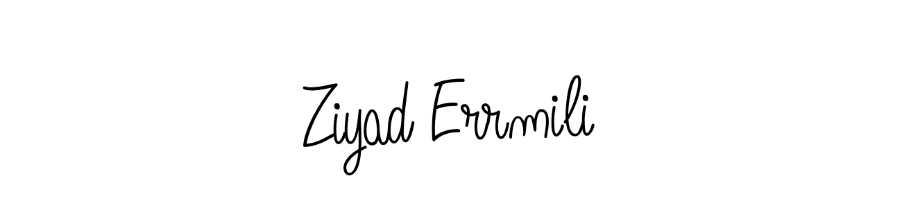 Here are the top 10 professional signature styles for the name Ziyad Errmili. These are the best autograph styles you can use for your name. Ziyad Errmili signature style 5 images and pictures png