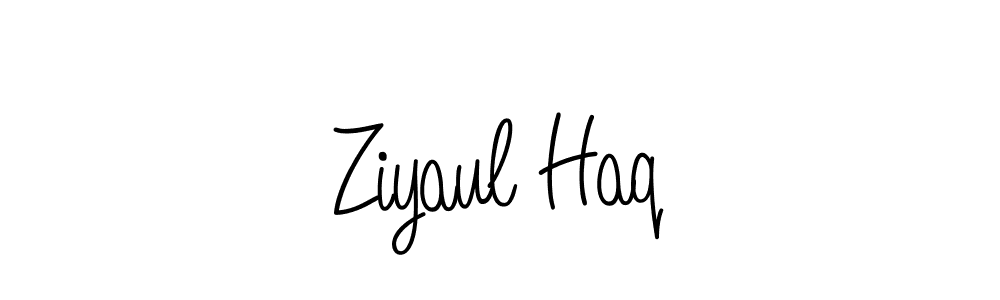 Ziyaul Haq stylish signature style. Best Handwritten Sign (Angelique-Rose-font-FFP) for my name. Handwritten Signature Collection Ideas for my name Ziyaul Haq. Ziyaul Haq signature style 5 images and pictures png