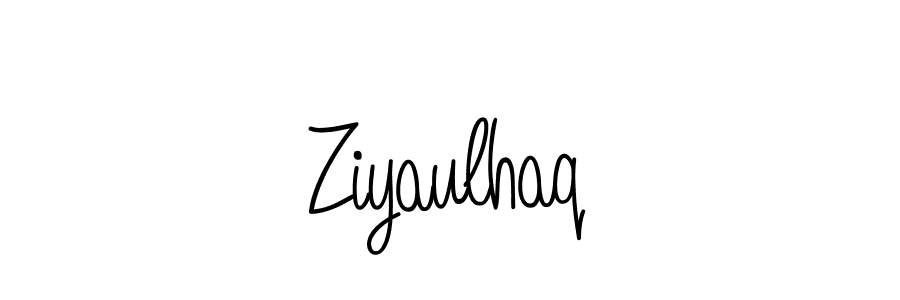 The best way (Angelique-Rose-font-FFP) to make a short signature is to pick only two or three words in your name. The name Ziyaulhaq include a total of six letters. For converting this name. Ziyaulhaq signature style 5 images and pictures png