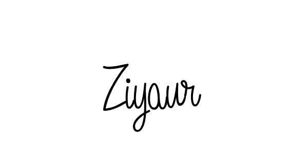 Also we have Ziyaur name is the best signature style. Create professional handwritten signature collection using Angelique-Rose-font-FFP autograph style. Ziyaur signature style 5 images and pictures png