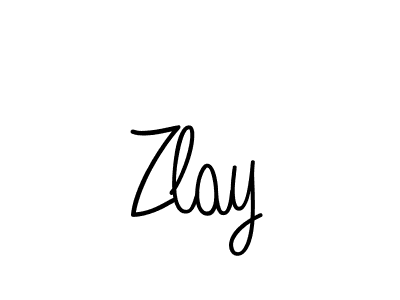 Make a beautiful signature design for name Zlay. With this signature (Angelique-Rose-font-FFP) style, you can create a handwritten signature for free. Zlay signature style 5 images and pictures png