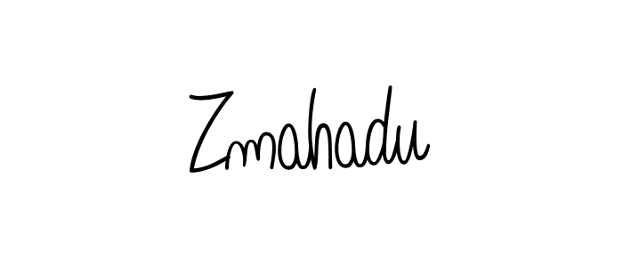 if you are searching for the best signature style for your name Zmahadu. so please give up your signature search. here we have designed multiple signature styles  using Angelique-Rose-font-FFP. Zmahadu signature style 5 images and pictures png