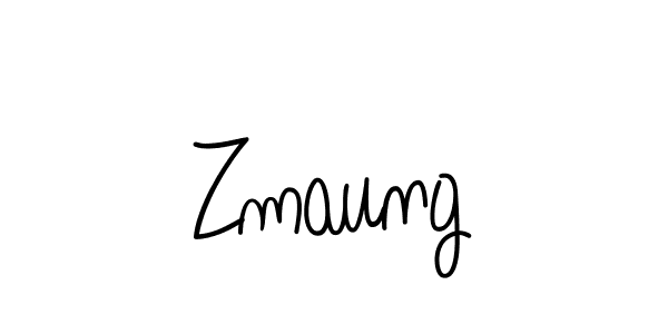 Create a beautiful signature design for name Zmaung. With this signature (Angelique-Rose-font-FFP) fonts, you can make a handwritten signature for free. Zmaung signature style 5 images and pictures png