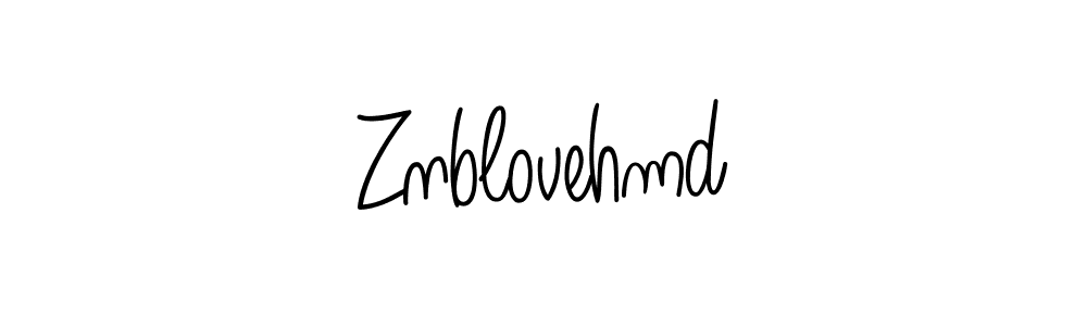 Use a signature maker to create a handwritten signature online. With this signature software, you can design (Angelique-Rose-font-FFP) your own signature for name Znblovehmd. Znblovehmd signature style 5 images and pictures png