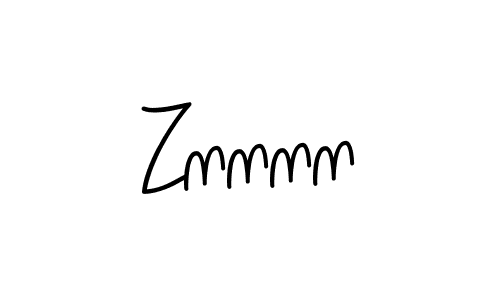 Design your own signature with our free online signature maker. With this signature software, you can create a handwritten (Angelique-Rose-font-FFP) signature for name Znnnn. Znnnn signature style 5 images and pictures png