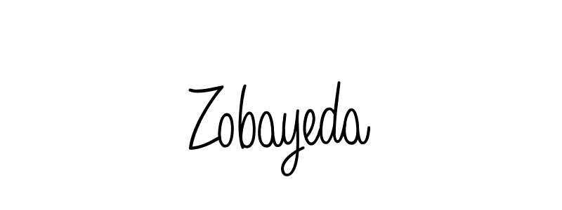 The best way (Angelique-Rose-font-FFP) to make a short signature is to pick only two or three words in your name. The name Zobayeda include a total of six letters. For converting this name. Zobayeda signature style 5 images and pictures png
