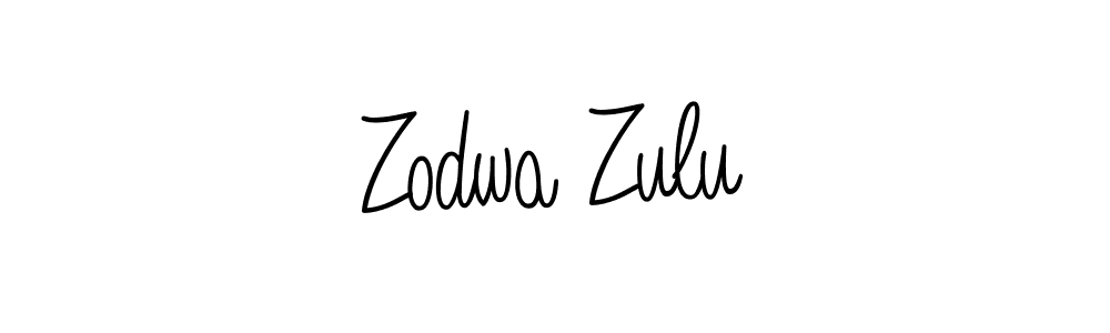 Also we have Zodwa Zulu name is the best signature style. Create professional handwritten signature collection using Angelique-Rose-font-FFP autograph style. Zodwa Zulu signature style 5 images and pictures png