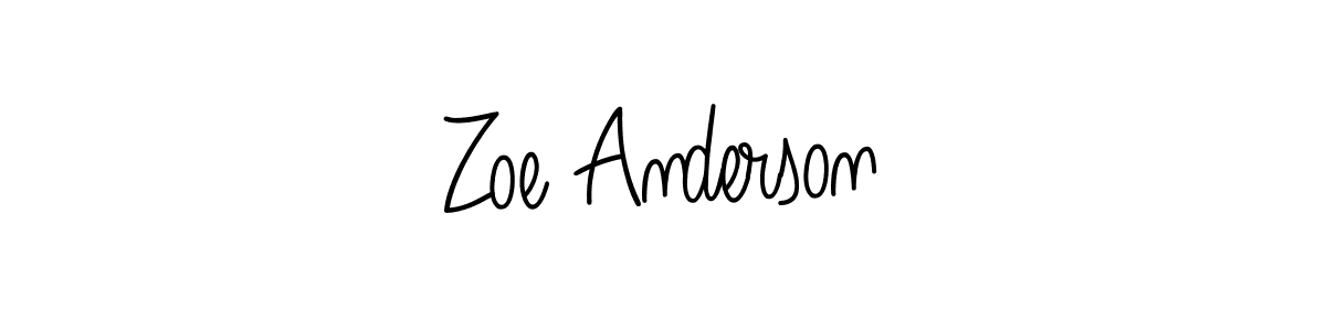 How to make Zoe Anderson signature? Angelique-Rose-font-FFP is a professional autograph style. Create handwritten signature for Zoe Anderson name. Zoe Anderson signature style 5 images and pictures png