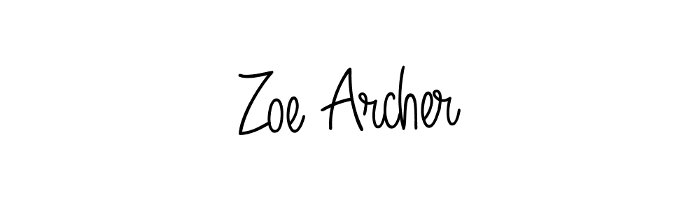 Angelique-Rose-font-FFP is a professional signature style that is perfect for those who want to add a touch of class to their signature. It is also a great choice for those who want to make their signature more unique. Get Zoe Archer name to fancy signature for free. Zoe Archer signature style 5 images and pictures png