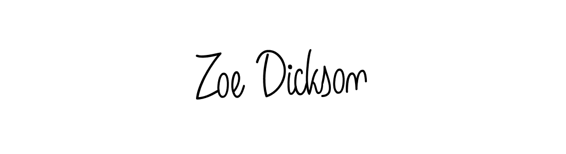 It looks lik you need a new signature style for name Zoe Dickson. Design unique handwritten (Angelique-Rose-font-FFP) signature with our free signature maker in just a few clicks. Zoe Dickson signature style 5 images and pictures png