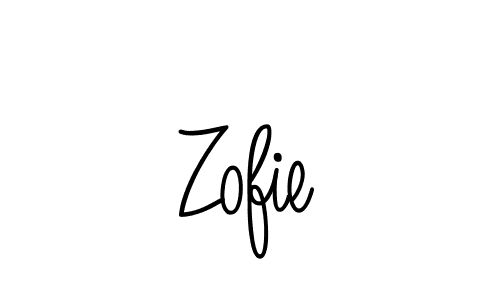 You should practise on your own different ways (Angelique-Rose-font-FFP) to write your name (Zofie) in signature. don't let someone else do it for you. Zofie signature style 5 images and pictures png
