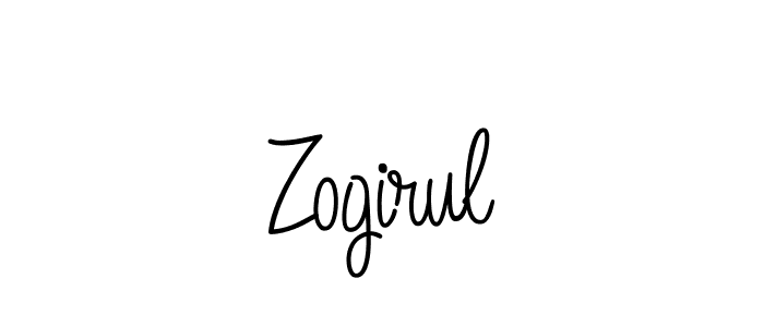 How to make Zogirul name signature. Use Angelique-Rose-font-FFP style for creating short signs online. This is the latest handwritten sign. Zogirul signature style 5 images and pictures png