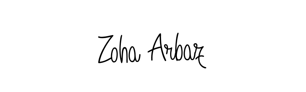 Also we have Zoha Arbaz name is the best signature style. Create professional handwritten signature collection using Angelique-Rose-font-FFP autograph style. Zoha Arbaz signature style 5 images and pictures png
