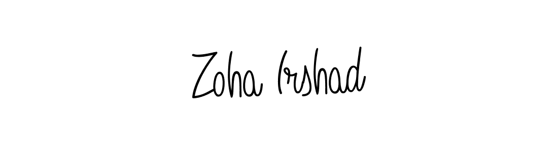 if you are searching for the best signature style for your name Zoha Irshad. so please give up your signature search. here we have designed multiple signature styles  using Angelique-Rose-font-FFP. Zoha Irshad signature style 5 images and pictures png