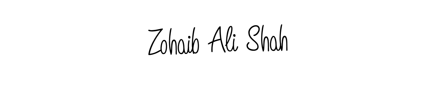Use a signature maker to create a handwritten signature online. With this signature software, you can design (Angelique-Rose-font-FFP) your own signature for name Zohaib Ali Shah. Zohaib Ali Shah signature style 5 images and pictures png
