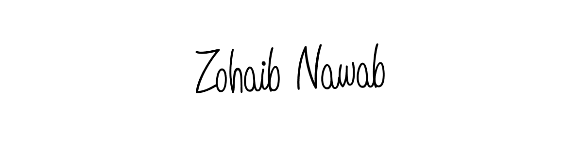 if you are searching for the best signature style for your name Zohaib Nawab. so please give up your signature search. here we have designed multiple signature styles  using Angelique-Rose-font-FFP. Zohaib Nawab signature style 5 images and pictures png