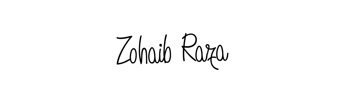 Create a beautiful signature design for name Zohaib Raza. With this signature (Angelique-Rose-font-FFP) fonts, you can make a handwritten signature for free. Zohaib Raza signature style 5 images and pictures png