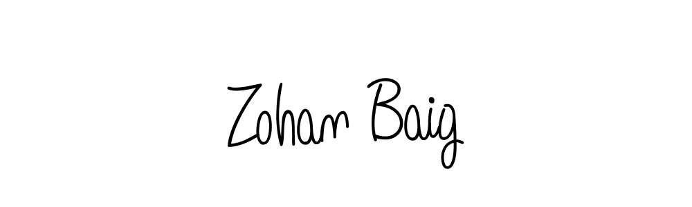 Angelique-Rose-font-FFP is a professional signature style that is perfect for those who want to add a touch of class to their signature. It is also a great choice for those who want to make their signature more unique. Get Zohan Baig name to fancy signature for free. Zohan Baig signature style 5 images and pictures png