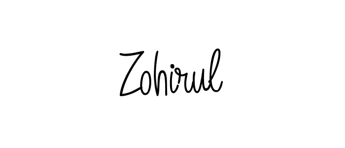 Zohirul stylish signature style. Best Handwritten Sign (Angelique-Rose-font-FFP) for my name. Handwritten Signature Collection Ideas for my name Zohirul. Zohirul signature style 5 images and pictures png
