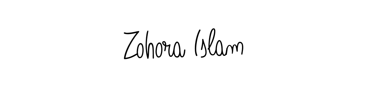 It looks lik you need a new signature style for name Zohora Islam. Design unique handwritten (Angelique-Rose-font-FFP) signature with our free signature maker in just a few clicks. Zohora Islam signature style 5 images and pictures png