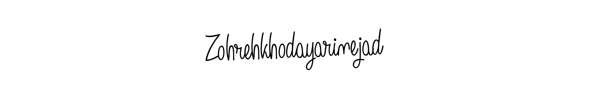 Make a beautiful signature design for name Zohrehkhodayarinejad. Use this online signature maker to create a handwritten signature for free. Zohrehkhodayarinejad signature style 5 images and pictures png