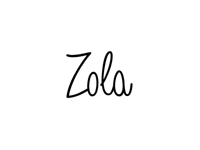 Create a beautiful signature design for name Zola. With this signature (Angelique-Rose-font-FFP) fonts, you can make a handwritten signature for free. Zola signature style 5 images and pictures png