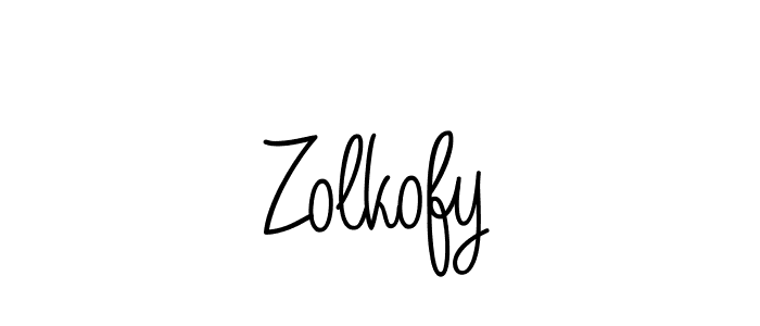 Make a beautiful signature design for name Zolkofy. With this signature (Angelique-Rose-font-FFP) style, you can create a handwritten signature for free. Zolkofy signature style 5 images and pictures png