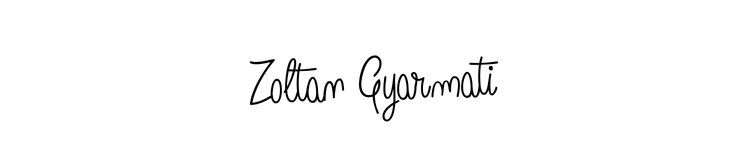 You should practise on your own different ways (Angelique-Rose-font-FFP) to write your name (Zoltan Gyarmati) in signature. don't let someone else do it for you. Zoltan Gyarmati signature style 5 images and pictures png